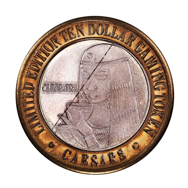 .999 Fine Silver Caesars Tahoe Lake Tahoe, Nevada $10 Limited Edition Gaming Token
