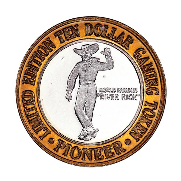 .999 Fine Silver Pioneer Laughlin, Nevada $10 Limited Edition Gaming Token