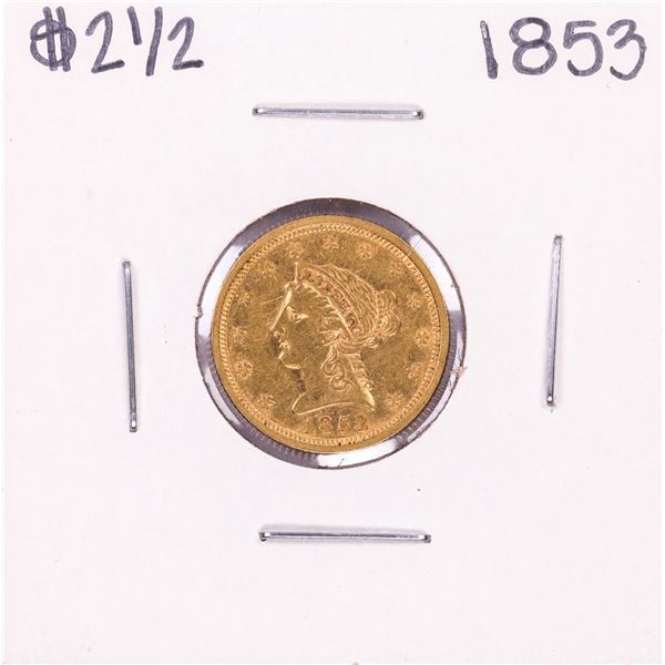 1853 $2 1/2 Liberty Head Quarter Eagle Gold Coin