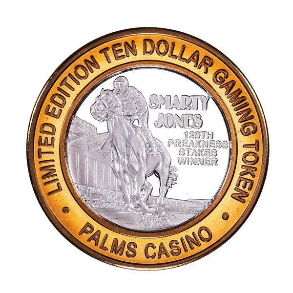.999 Silver Palms Casino Las Vegas, NV $10 Casino Limited Edition Gaming Token