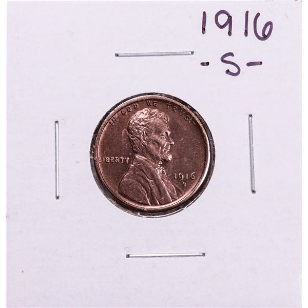 1916-S Lincoln Wheat Cent Coin