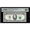 Image 1 : 1993 $20 Federal Reserve Star Note San Francisco Fr.2080-L* PMG Gem Uncirculated 66EPQ