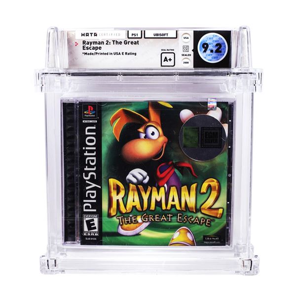 Rayman 2 PS1 PlayStation Sealed Video Game WATA 9.2/A+