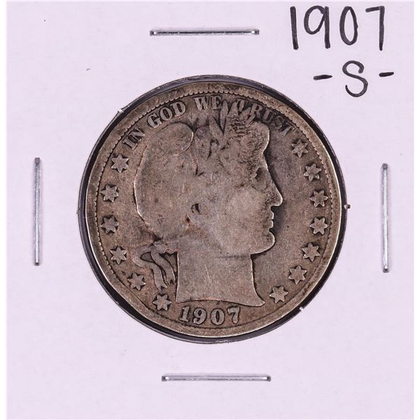 1907-S Barber Half Dollar Coin