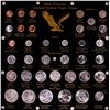 Image 1 : 20th Century United States Type Coin Set in Capital Plastics Board