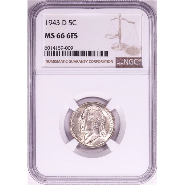 1943-D Jefferson Nickel Coin NGC MS66 6FS