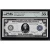 Image 1 : 1914 $10 Federal Reserve Note Philadelphia Fr.915a PMG About Uncirculated 55EPQ