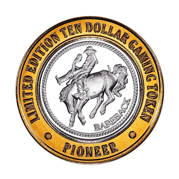 .999 Fine Silver Pioneer Laughlin, NV $10 Limited Edition Gaming Token