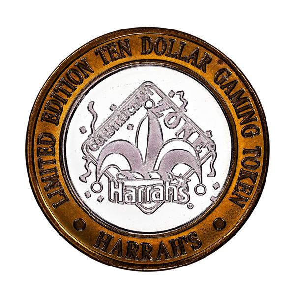 .999 Silver Harrah's Las Vegas, Nevada $10 Casino Limited Edition Gaming Token