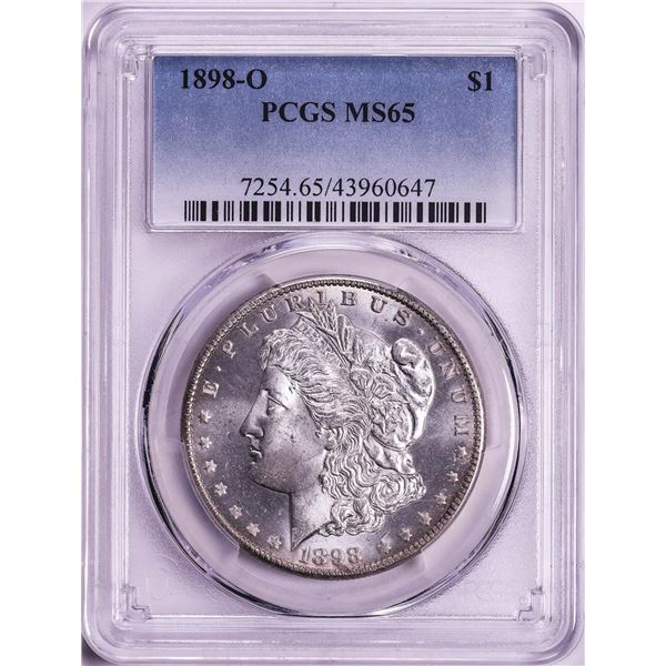 1898-O $1 Morgan Silver Dollar Coin PCGS MS65