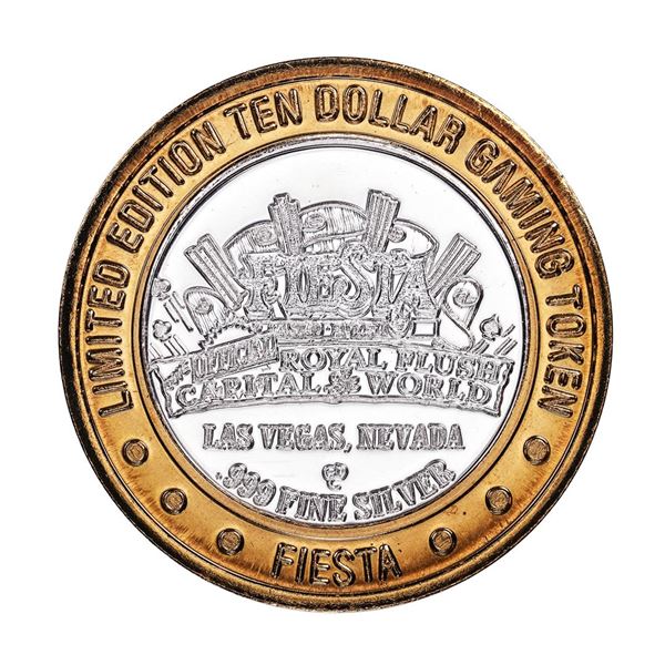 .999 Silver Fiesta Casino and Hotel $10 Casino Limited Edition Gaming Token