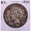 Image 1 : 1934 $1 Peace Silver Dollar Coin