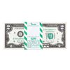 Image 1 : Pack of (100) Consecutive 2017A $2 Federal Reserve STAR Notes Philadelphia