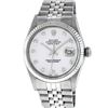 Image 1 : Rolex Mens Stainless Mother Of Pearl Diamond Datejust Wristwatch