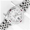 Image 2 : Rolex Ladies Stainless Steel White Diamond & Ruby Datejust Wristwatch