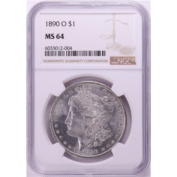 1890-O $1 Morgan Silver Dollar Coin NGC MS64