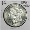 Image 1 : 1892-CC $1 Morgan Silver Dollar Coin