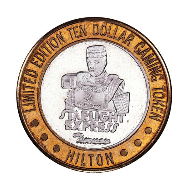 .999 Silver Hilton Las Vegas, Nevada $10 Casino Limited Edition Gaming Token