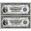Image 1 : Lot of (2) Consecutive 1918 $1 Federal Reserve Bank Notes Cleveland