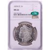 Image 1 : 1878-CC $1 Morgan Silver Dollar Coin NGC MS62 CAC