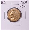 Image 1 : 1909-D $5 Indian Head Half Eagle Gold Coin