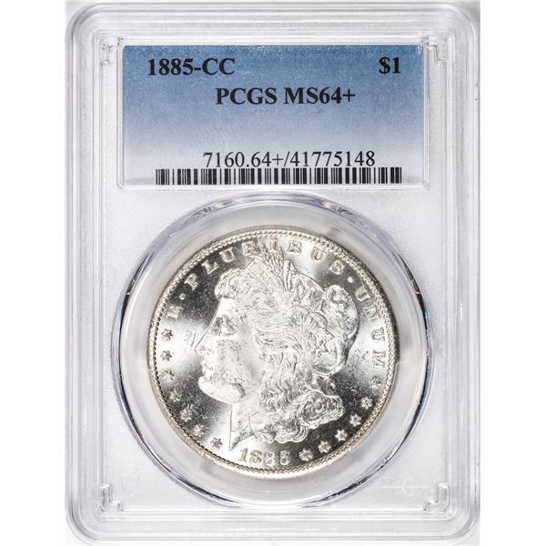 1885-CC $1 Morgan Silver Dollar Coin PCGS MS64+ Plus