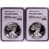 Image 1 : Lot of 1989-1990 $1 Proof American Silver Eagle Coins NGC PF69 Ultra Cameo