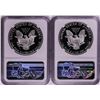 Image 2 : Lot of 1989-1990 $1 Proof American Silver Eagle Coins NGC PF69 Ultra Cameo