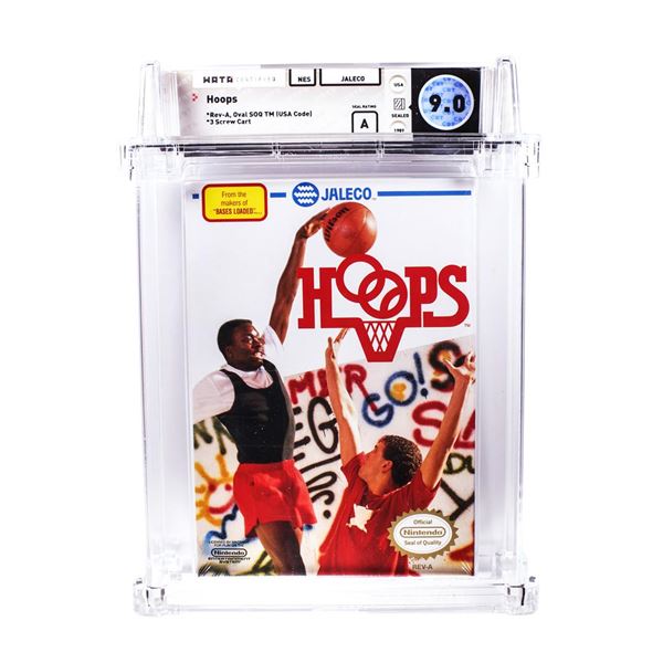 Hoops NES Nintendo Sealed Video Game WATA 9.0/A