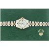 Image 4 : Rolex Ladies Two Tone MOP Diamond & Sapphire Datejust Watch With Rolex Box