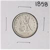 Image 1 : 1858 Seated Liberty Quarter Coin