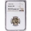 Image 1 : 1943-D Jefferson Nickel Coin NGC MS66+ 5FS