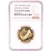 Image 1 : 1981 Proof Canada $100 National Anthem 1/2 oz Gold Coin NGC PF 69 Ultra Cameo