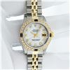 Image 4 : Rolex Ladies Two Tone Sapphire & Diamond Datejust Watch With Rolex Box