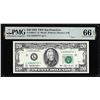 Image 1 : 1993 $20 Federal Reserve Star Note San Francisco Fr.2080-L* PMG Gem Uncirculated 66EPQ