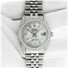 Image 3 : Rolex Men's Stainless Steel Mother of Pearl Diamond Datejust Wristwatch