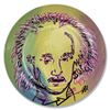 Image 1 : Steve Kaufman (1960-2010) "Einstein" Original Mixed Media On Mixed Media