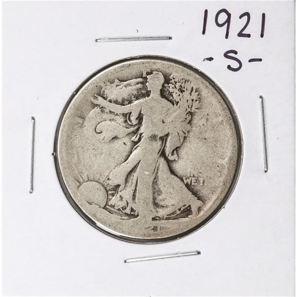 1921-S Walking Liberty Half Dollar Coin