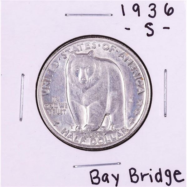 1936-S Bay Bridge Commemorative Half Dollar Coin