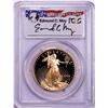 Image 1 : 1996-W $50 Proof American Gold Eagle Coin PCGS PR70DCAM Edmund C. Moy Signature