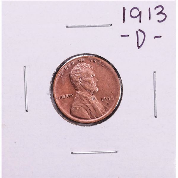 1913-D Lincoln Wheat Cent Coin