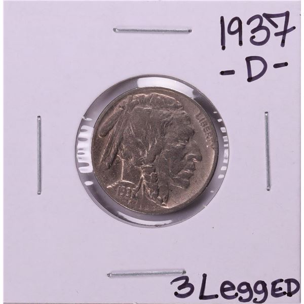 1937-D 3 Legged Buffalo Nickel Coin