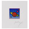 Image 2 : Peter Max "Cosmic Saturn Ii" Limited Edition Lithograph On Paper