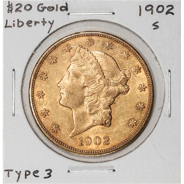 1902-S $20 Liberty Head Double Eagle Gold Coin