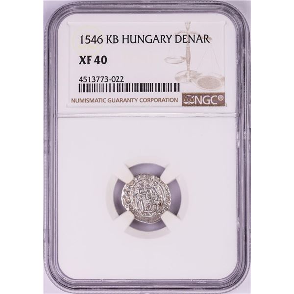 1546 KB Hungary Denar 'Madonna and Child' Coin NGC XF40