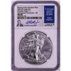 Image 1 : 2021(S) Ty. 1 $1 American Silver Eagle Coin NGC MS69 Jeppson Signed Emergency Release