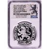 Image 1 : 2017 Netherlands Proof Lion Dollar Restrike Silver Coin NGC PF70 Ultra Cameo FDOI