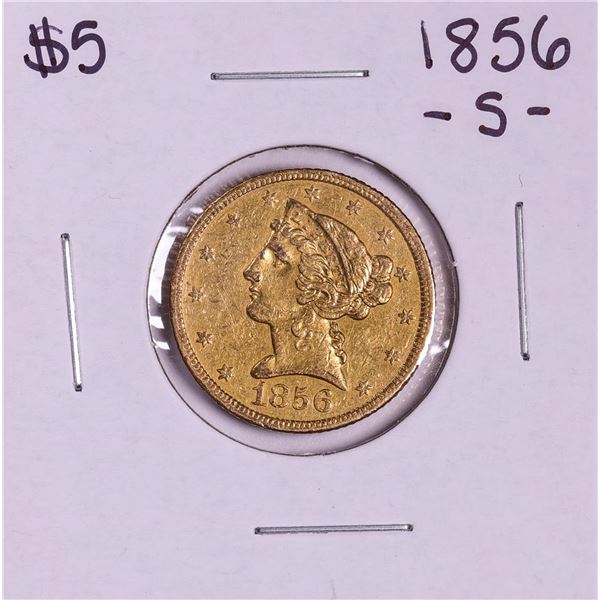 1856-S $5 Liberty Head Half Eagle Gold Coin