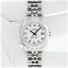 Image 3 : Rolex Ladies Stainless Steel White Diamond Quickset Datejust Wristwatch With Rolex Box