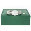 Image 7 : Rolex Ladies Stainless Steel White Diamond Quickset Datejust Wristwatch With Rolex Box